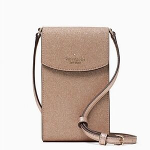 Kate Spade Rose Gold Shimmer/Tinsel lNorth South Crossbody